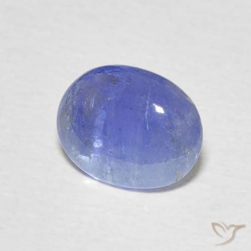 Tanzanita Azul intenso natural de 1.69 ct, Ovalada, Translúcido