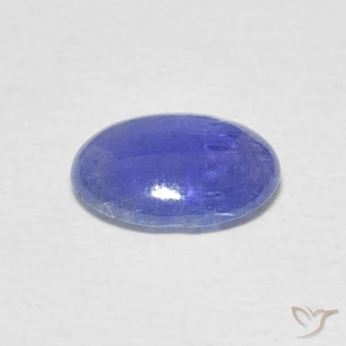 Tanzanita Azul intenso natural de 1.69 ct, Ovalada, Translúcido