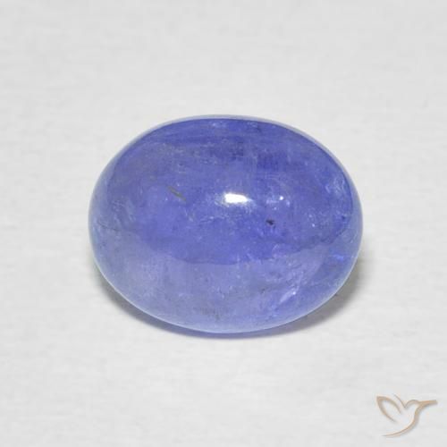 2.60ct Natural Azul violeta intenso tanzanita, Ovalada, Translúcido