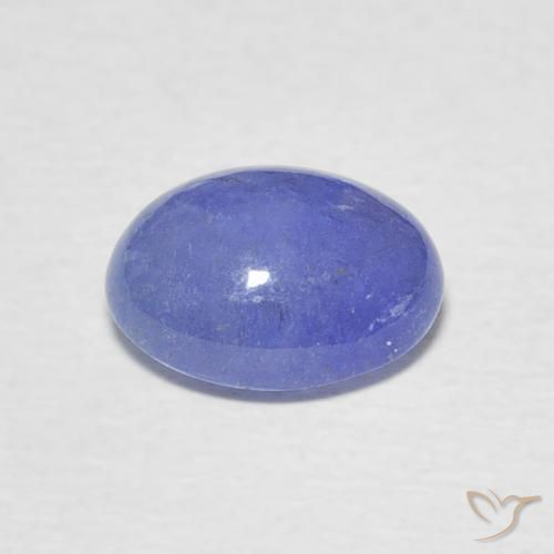 Tanzanita Azul violeta intenso natural de 2.60 ct, Ovalada, Translúcido
