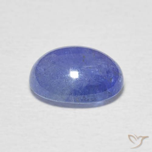 Tanzanita Azul violeta intenso natural de 2.71 ct, Ovalada, Translúcido