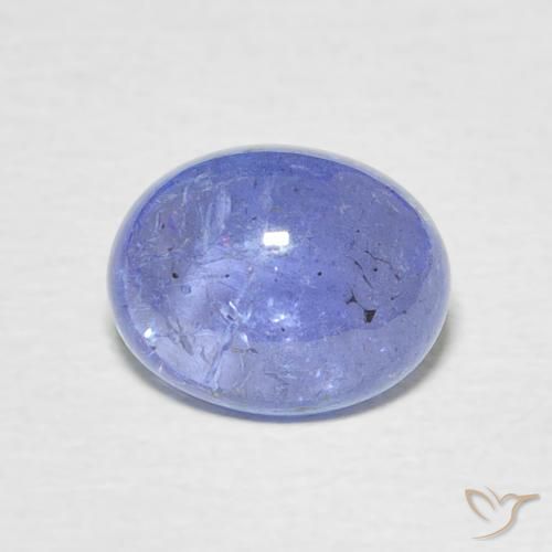 2.56ct Natural Azul violeta intenso tanzanita, Ovalada, Transparente