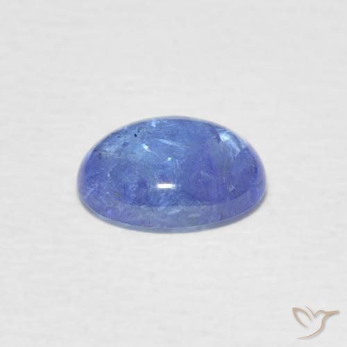 Tanzanita Azul violeta claro natural de 1.46 ct, Ovalada, Transparente