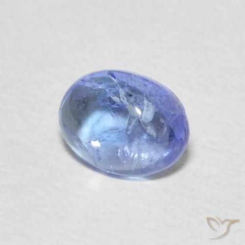 Tanzanita Azul claro natural de 1.65 ct, Ovalada, Transparente