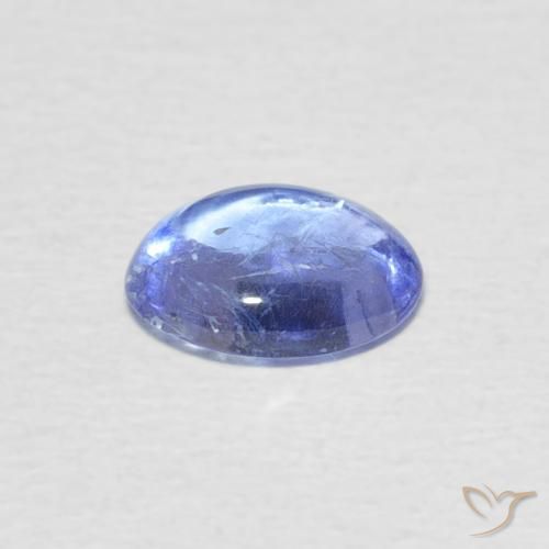 Tanzanita Azul púrpura claro natural de 1.39 ct, Ovalada, Transparente