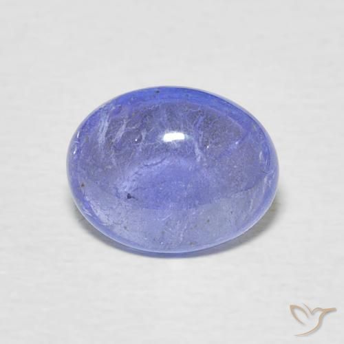 2.09ct Natural Azul violeta intenso tanzanita, Ovalada, Transparente