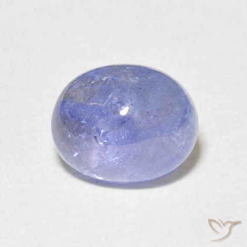 4.13ct Natural Azul violeta tanzanita, Ovalada, Translúcido