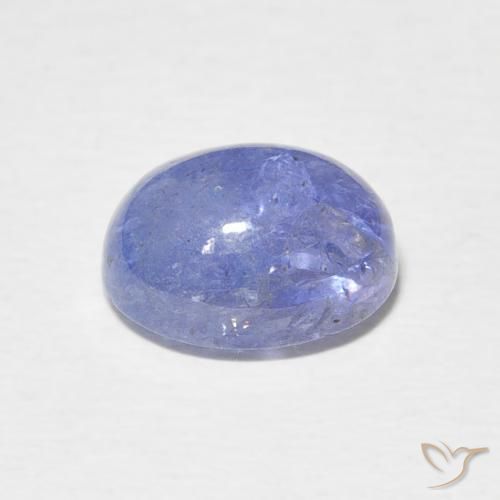 Tanzanita Azul violeta natural de 4.13 ct, Ovalada, Translúcido