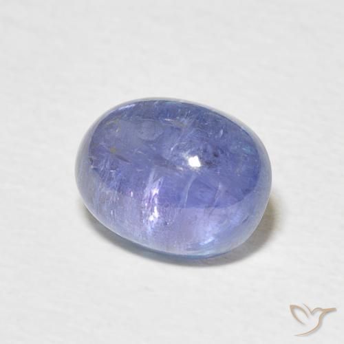 Tanzanita Azul púrpura claro natural de 3.01 ct, Ovalada, Transparente