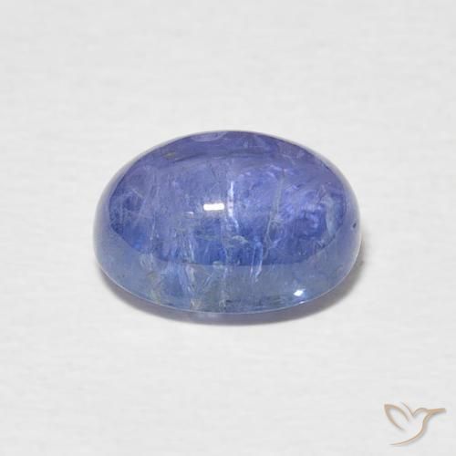 Tanzanita Azul púrpura claro natural de 3.01 ct, Ovalada, Transparente