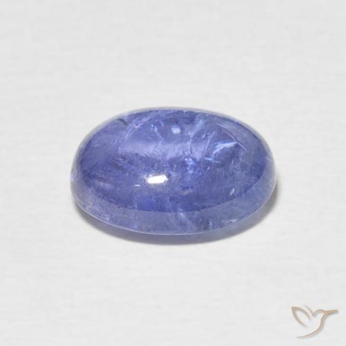 Tanzanita Azul intenso natural de 3.61 ct, Ovalada, Transparente