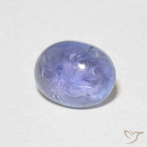Tanzanita Azul violeta claro natural de 2.35 ct, Ovalada, Transparente