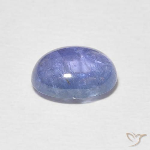 Tanzanita Azul violeta claro natural de 2.35 ct, Ovalada, Transparente