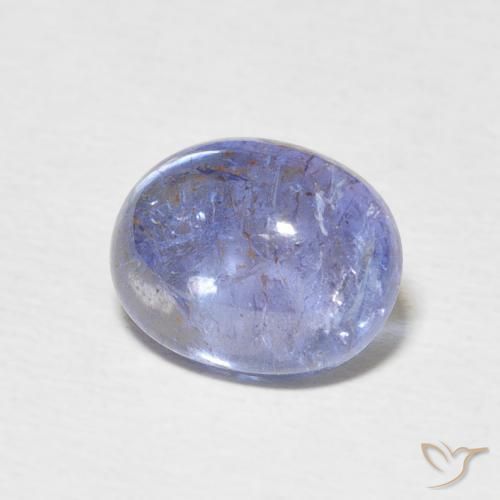 Tanzanita Azul claro natural de 3.80 ct, Ovalada, Transparente