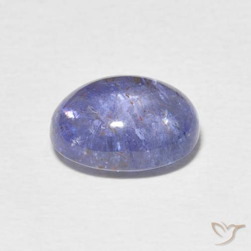 Tanzanita Azul claro natural de 3.80 ct, Ovalada, Transparente