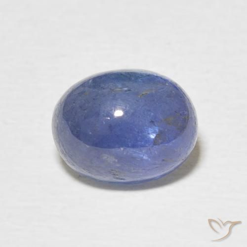 2.92ct Natural Azul púrpura eléctrico tanzanita, Ovalada, Translúcido