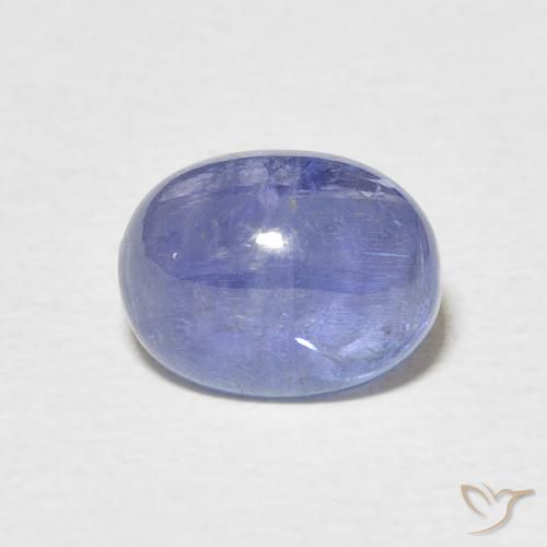 3.87ct Natural Azul oscuro tanzanita, Ovalada, Translúcido