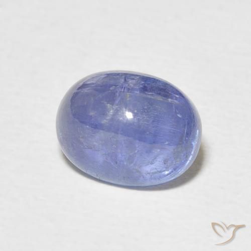 Tanzanita Azul oscuro natural de 3.87 ct, Ovalada, Translúcido