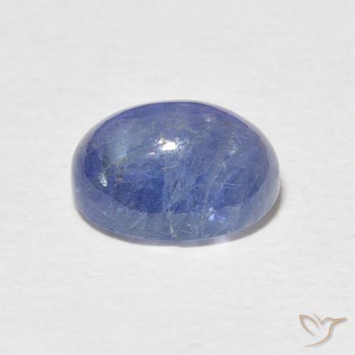 Tanzanita Azul oscuro natural de 3.87 ct, Ovalada, Translúcido
