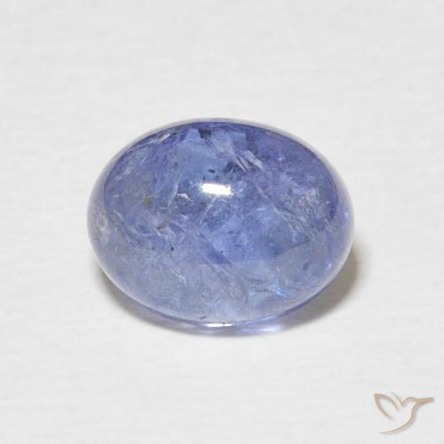 3.14ct Natural Azul oscuro tanzanita, Ovalada, Transparente