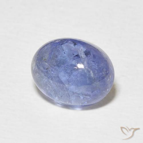 Tanzanita Azul oscuro natural de 3.14 ct, Ovalada, Transparente