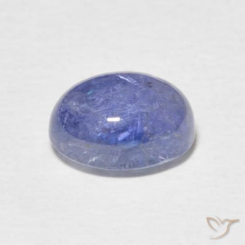 Tanzanita Azul oscuro natural de 3.14 ct, Ovalada, Transparente