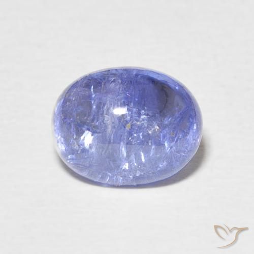 3.93ct Natural Azul oscuro tanzanita, Ovalada, Transparente