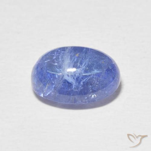 Tanzanita Azul oscuro natural de 3.93 ct, Ovalada, Transparente