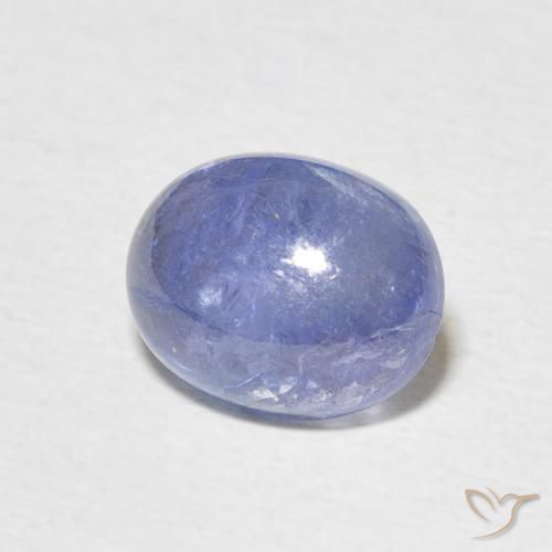 Tanzanita Azul oscuro natural de 2.84 ct, Ovalada, Transparente