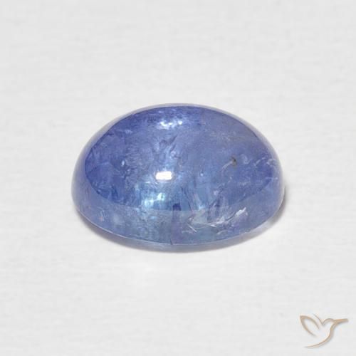 Tanzanita Azul oscuro natural de 2.84 ct, Ovalada, Transparente
