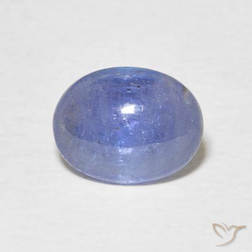 2.01ct Natural Azul púrpura eléctrico tanzanita, Ovalada, Transparente