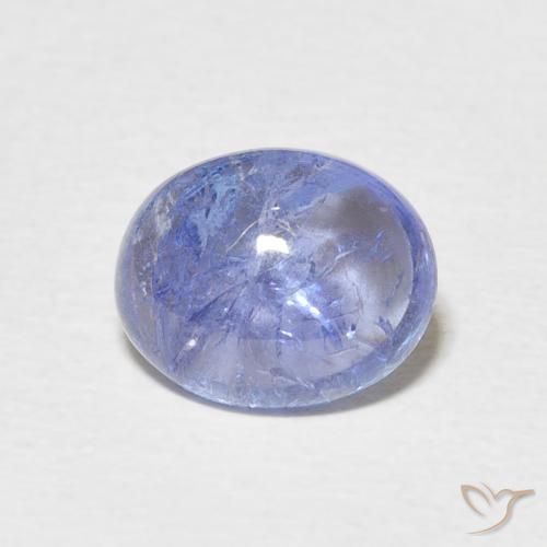 3.25ct Natural Azul púrpura eléctrico tanzanita, Ovalada, Transparente