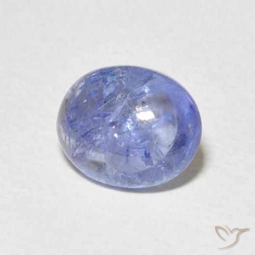 Tanzanita Azul púrpura eléctrico natural de 3.25 ct, Ovalada, Transparente