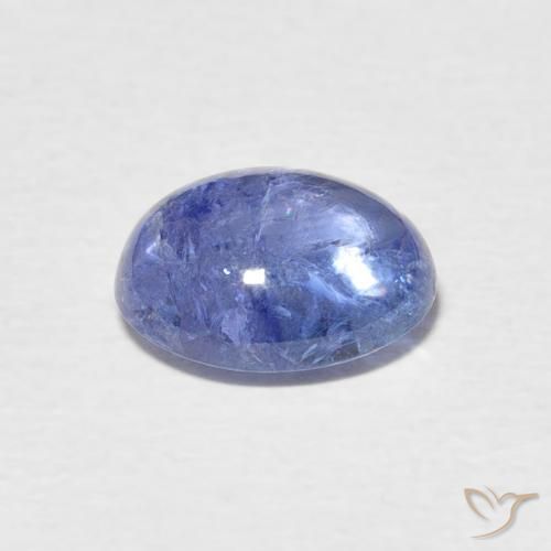 Tanzanita Azul púrpura eléctrico natural de 3.25 ct, Ovalada, Transparente
