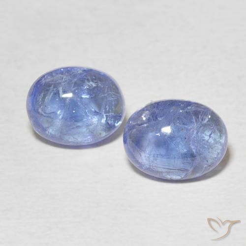 4.77ctw Natural Azul claro tanzanita, Ovalada, Transparente