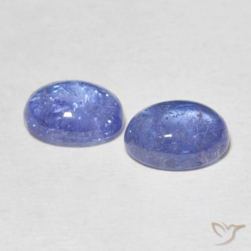 Gemas de Tanzanita Azul claro natural de 4.77 ct, Ovalada, Transparente