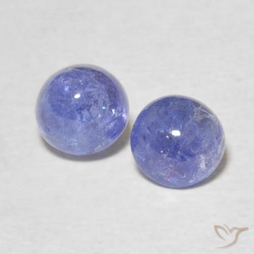 1.24ctw Natural Azul violeta intenso Tanzanita, Redondo, Transparente