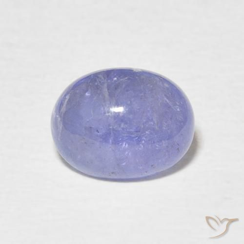 2.50ct Natural Azul violeta intenso Tanzanita, Ovalada, Translúcido