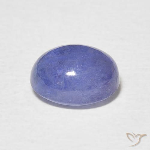 Tanzanita Azul violeta intenso natural de 2.81 ct, Ovalada, Translúcido