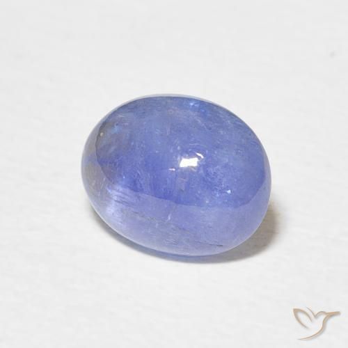 Tanzanita Azul violeta intenso natural de 2.33 ct, Ovalada, Translúcido