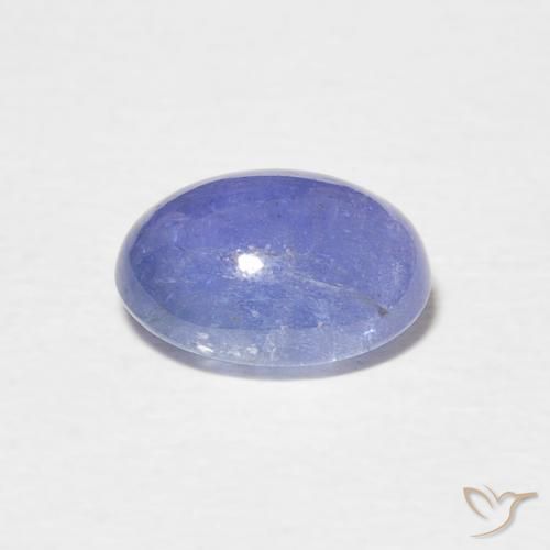Tanzanita Azul violeta intenso natural de 2.33 ct, Ovalada, Translúcido