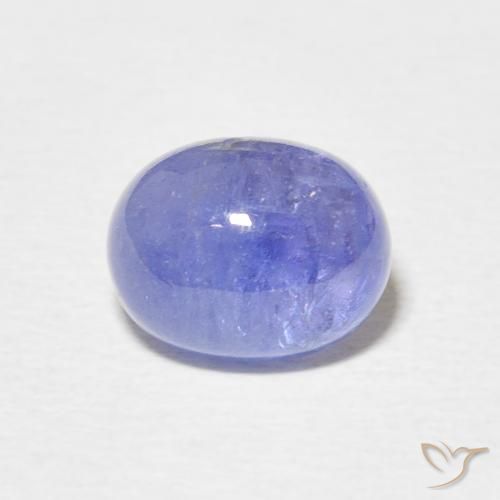 3.21ct Natural Azul violeta intenso tanzanita, Ovalada, Translúcido