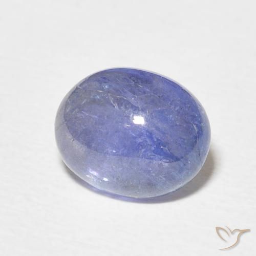 Tanzanita Azul pastel natural de 3.89 ct, Ovalada, Translúcido