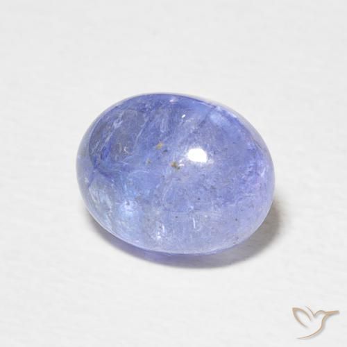 Tanzanita Azul violeta natural de 3.07 ct, Ovalada, Transparente