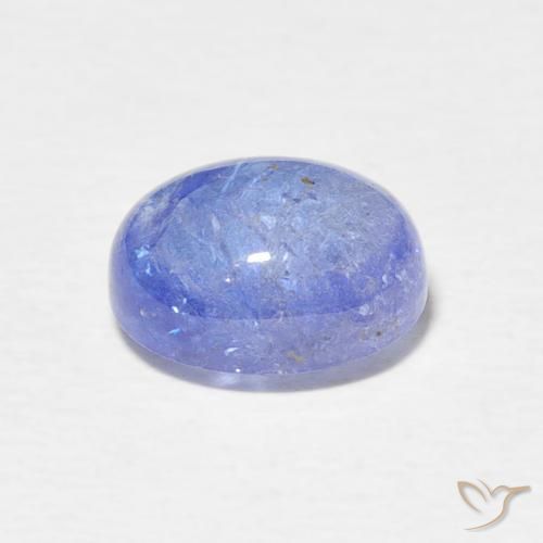 Tanzanita Azul violeta natural de 3.07 ct, Ovalada, Transparente