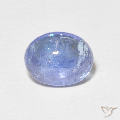 2.57ct Natural Azul pastel tanzanita, Ovalada, Transparente