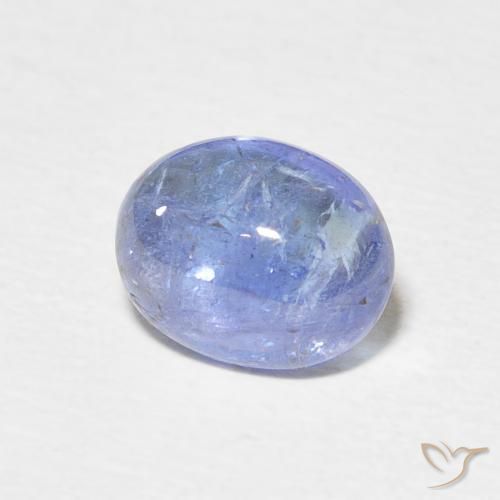 Tanzanita Azul pastel natural de 2.57 ct, Ovalada, Transparente