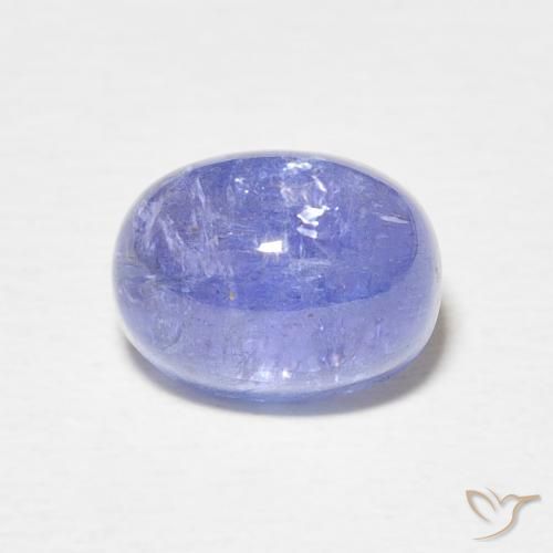 3.73ct Natural Azul violeta intenso tanzanita, Ovalada, Translúcido