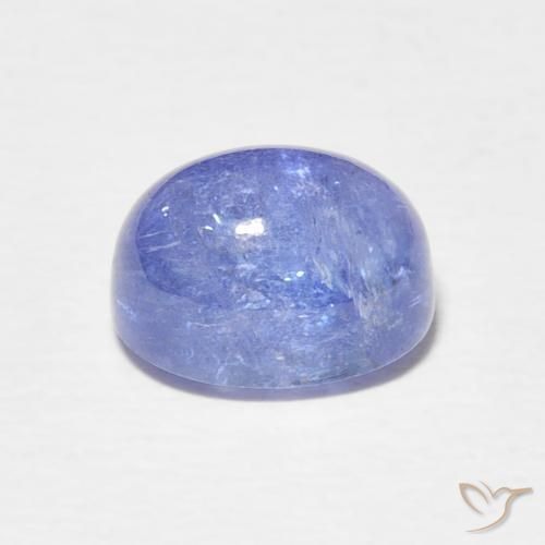 Tanzanita Azul violeta intenso natural de 3.73 ct, Ovalada, Translúcido