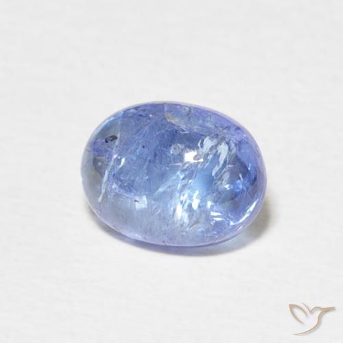 Tanzanita Azul claro natural de 1.90 ct, Ovalada, Transparente
